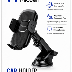 SOPORTE PARA CELULAR AUTO MICCELL VQ-CH27 VENTOSA 360°